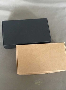 50pcs Small Blank Black Cardboard Paper Wedding Gift Packagi