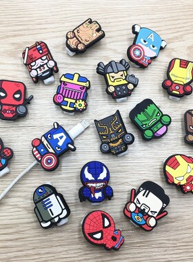 100pcs Marvel USB Cable Protector Management Data Line Organ