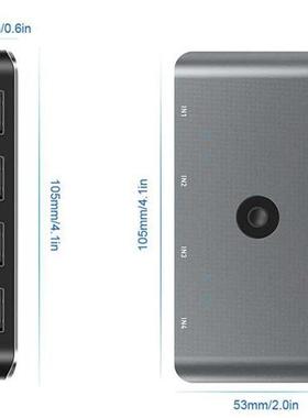 US Computer Switch Selector for 4 Computers Sharing 4 US D