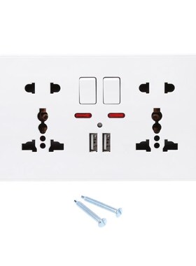 AC 220-250V 13A Universal Wall Plug in Power Socket Switch w