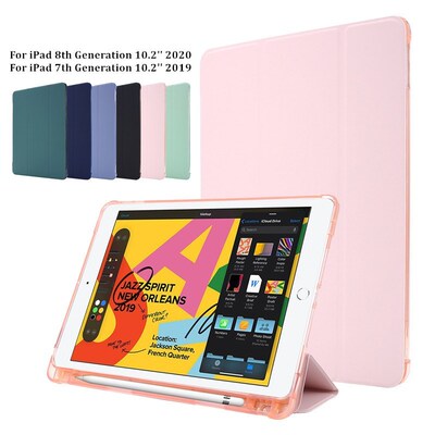 Tablet Case for iPad 7 8 8th Generation Case with Pencil Ho
