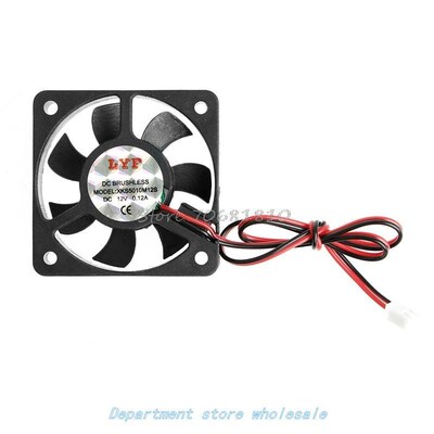 50x50x10mm DC 12V 2-Pin 0.12A PC Computer CPU System Brushle
