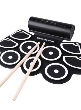 XFDZ Portable Roll up Electronic SB MIDI Drum Set Kits 9 Pad