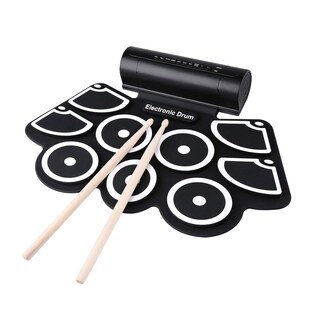 XFDZ Portable Roll up Electronic SB MIDI Drum Set Kits 9 Pad