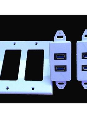 High Quality 4Port USB 3.0 Wall Face Plate Socket Coupler Ou
