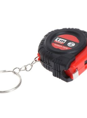 Tape Measure With Key Chain Plastic Portable 1m Retract
