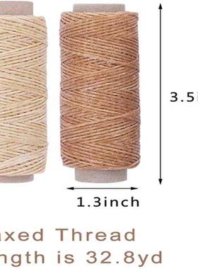 6 Colors Waxed Thread Cord 1188Yards Colorful Leather Thre