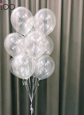 30pcs/Lot  5/10inch Clear Latex Balloons Transparent Balloo