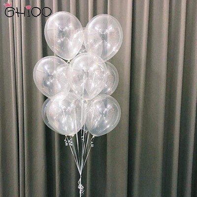 30pcs/Lot  5/10inch Clear Latex Balloons Transparent Balloo