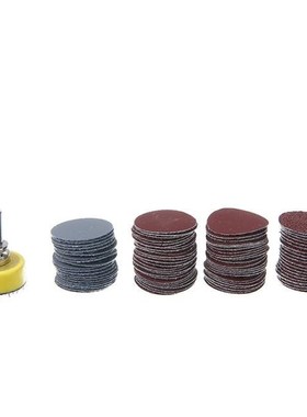 100Pcs Sanding Disc 25mm Sand Paper With Backer Round Abrasi
