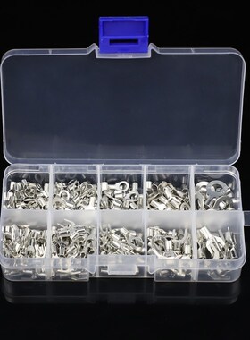 320Pcs/Box 10 In 1 Terminals Non-Insulated Ring Fork U-type