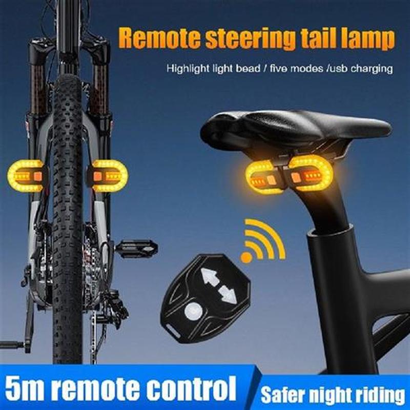 LED Bicycle Remote Control Turn Signal Taillight Remote