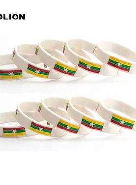 Syria Flag Silicone Rubber Bracelets Sports Wrist Band Bang