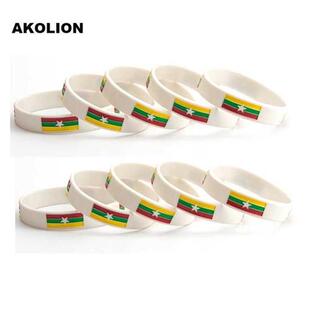 Syria Flag Silicone Rubber Bracelets Sports Wrist Band Bang