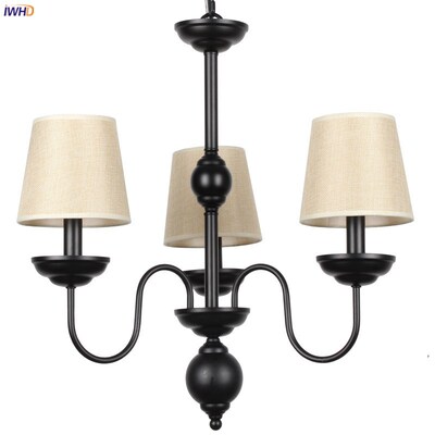 IWHD American Country LED Chandelier Lighting Kitchen Bedroo