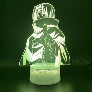 3d Led Night Light Lamp Naruto Anime Itachi chiha Figure Jap