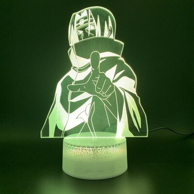 3d Led Night Light Lamp Naruto Anime Itachi chiha Figure Jap