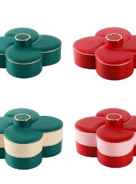 85LA Double-Layer Rotating Fruit Bowl Wedding Snack-Serving