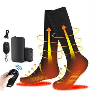 4000 mAh Electric Heated Socks Rechargeable Skiing Heated