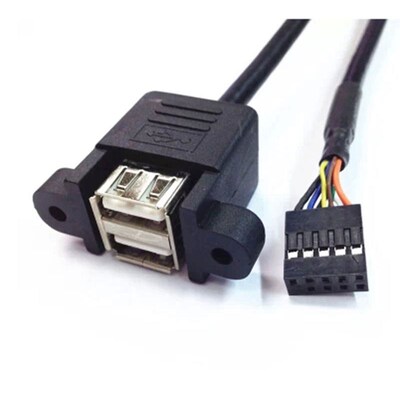 50cm PC Computer DIY HOST Case Mboard 10Pin USB Female