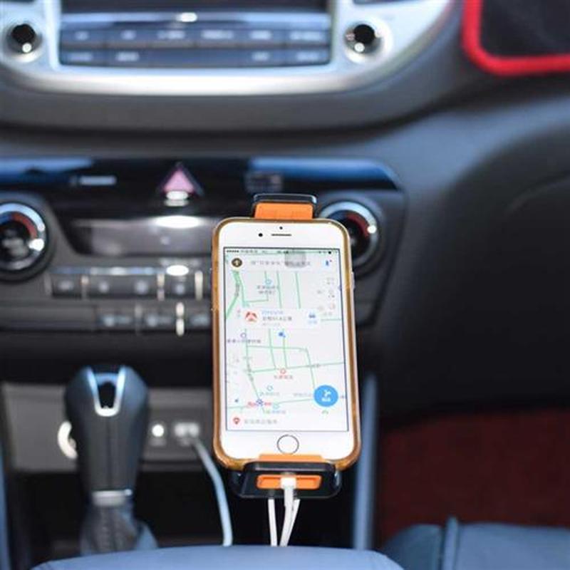 Car Vehicle Drinks Cup Holder Phone Mount 360 Rotatable Crad