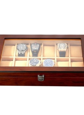 luxury wood watch packing box piano lacquer displaying stai