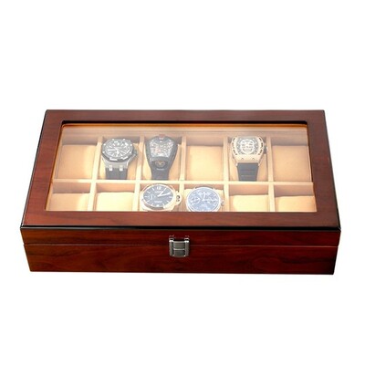 luxury wood watch packing box piano lacquer displaying stai