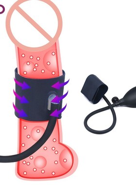 Enlarger   Cock Ext SiliconePenisPenileRingInflatable  Pump
