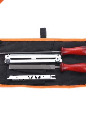 5pcs Chainsaw Sharpening Filing Set 5.2mm File Fit for 3/8&a