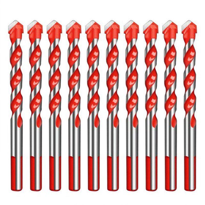 10Pcs 6mm Glass Tile Drill Bit Set Wall Concrete Ceramic Hol