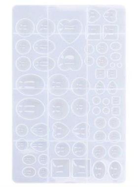 Caking Tools Heart Shaped Silicone Mould Geometric Oval