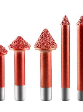 Red Brazed Diamond Router Bit Engraving Cutter Grinding Rout