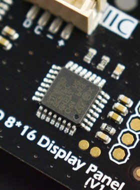 for Gravity I2C 8x16 RGB LED dot matrix Face plate LED 8*16