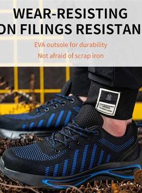 Lightweight Work Shoes For Men Safety Work Ankle Boots With