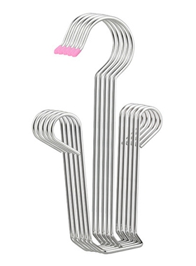 5Pcs Stainless Steel Shoe Rack Drying Rack, Double Hook