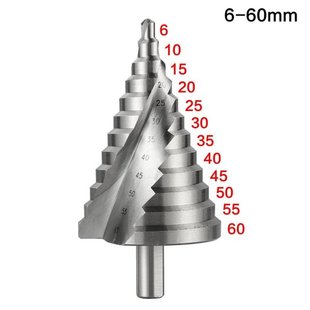 Drill 60MM Function Multi Pagoda Step Spiral