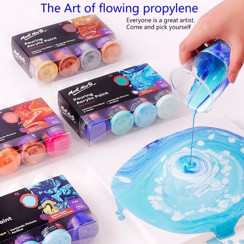 60ML Pigment Acrylic Paint Pouring Medium Silicone Oil For A