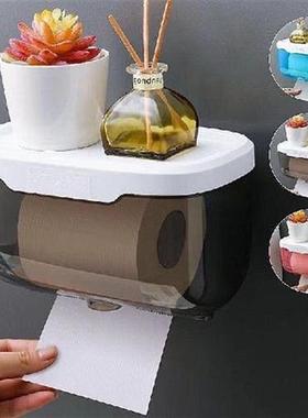 Wall Mount Bathroom Tissue Storage Box Punch-Free Home