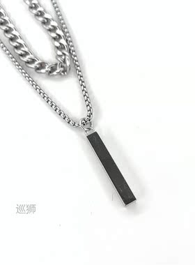 Original net Red Hip Hop men's style steel bar pendant t