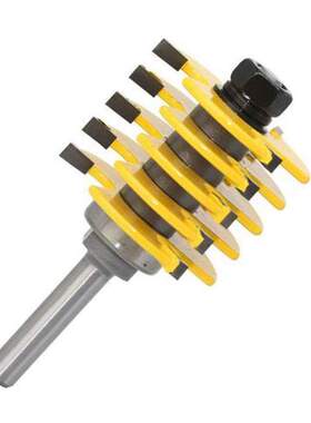 1Pc Box Joint Router Bit Adjustable 5 Blade 3 Flute 8Mm Shan