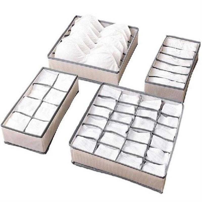 Clothes Drawer Organizer Breathable Mesh PVC Bra Organizer