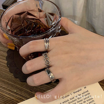 Rings Set For Women Men 2022 rend Korea Style Couple Rings A