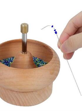 Wooden Crafts Wood Bead Spinner 1 Set Sewing accessories