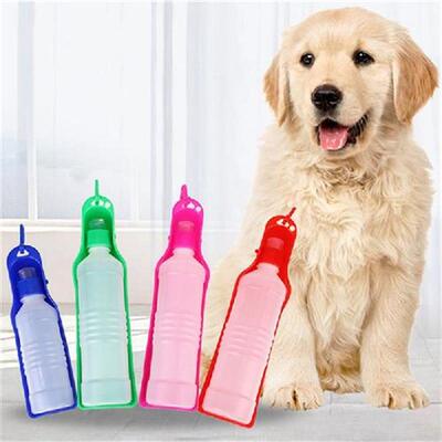 250ML Dog Water Bottle Folding Drinker Plastic Portable