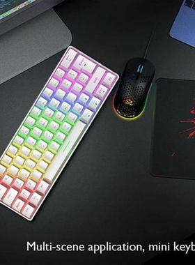 T60 Mechanical Ging Keyoard lue Switch 62 Keys US Type