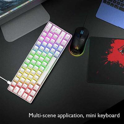 T60 Mechanical Ging Keyoard lue Switch 62 Keys US Type