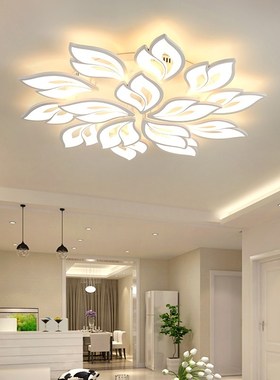 Modern LED Chandelier with Remote Control  Living Room Bedro