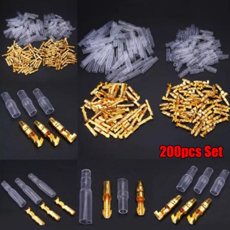 200pcs 3.9mm Male Female Electric Cable Wire Connector  Sold