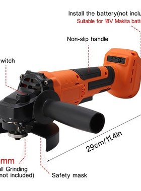 New Brushless Cordless Impact Angle Grinder 125mm Variable S
