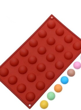 24 Holes Half Ball Sphere Silicone Bakeware Fondant Cupcake
